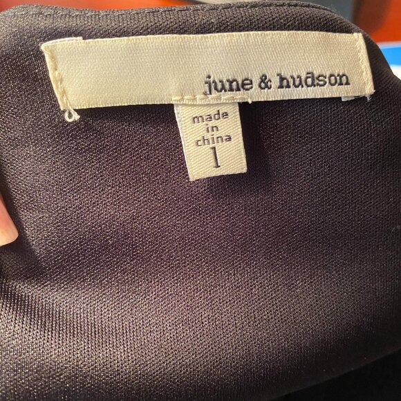 June & Hudson Dress Black Asymmetrical Cocktail Dress - Large - Picture 10 of 10